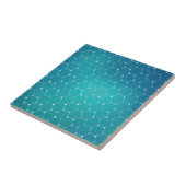 Blaues aquamarines DNA-Muster Fliese (Seite)