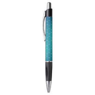 Blaues aquamarines DNA-Muster Kugelschreiber