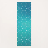Blaues aquamarines DNA-Muster Yogamatte (Vorderseite)