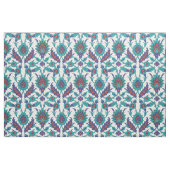 Blaues Aquamarines Rotes Orientales Blumenmuster Stoff (Fat Quarter (45,7 x 55,9 cm))