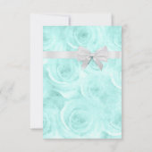 Blaues Aquarell danken Ihnen Babyparty Dankeskarte (Rückseite)