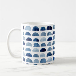 Blaues Aquarell-Design Klassische Tee-Tasse Kaffeetasse