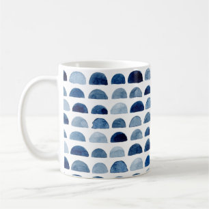 Blaues Aquarell-Design Klassische Tee-Tasse Kaffeetasse