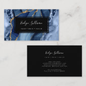 Blaues Aquarellgerät Visitenkarte (Vorne/Hinten)