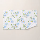 Blaues Aquarellmuster Badhandtuch Set (Handtuch)