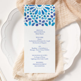 Blaues Aquarellmuster Programm