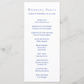 Blaues Aquarellmuster Programm (Rückseite)