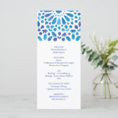 Blaues Aquarellmuster Programm (Stehend Vorderseite)