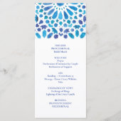 Blaues Aquarellmuster Programm (Vorderseite)