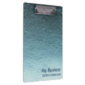 Blaues Aquarium aquamarine Gradienten Aluminium Be Klemmbrett (Rechts)