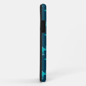 Blaues arabisches Indien-Kamelmuster Case-Mate iPhone Hülle (Hinten/Rechts)