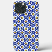 Blaues arabisches Muster Case-Mate iPhone Hülle (Rückseite)