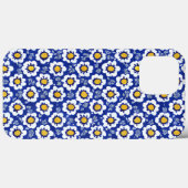 Blaues arabisches Muster Case-Mate iPhone Hülle (Rückseite (Horizontal))