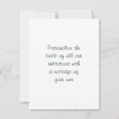 Blaues Aster-Samen-Paket Einladung (Rückseite)