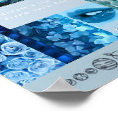 blaues ästhetisches Poster (Ecke)