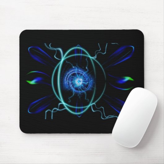 Blaues Atom Mousepad (Mit Mouse)