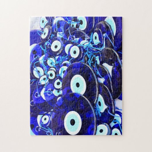 Blaues Augapfel Puzzle (Vertikal)