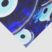 Blaues Augapfel Seidenpapier (Detail)