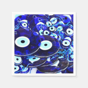 Blaues Augapfel Serviette