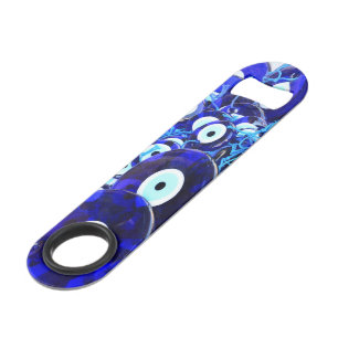 Blaues Augapfel Speed Flaschenöffner