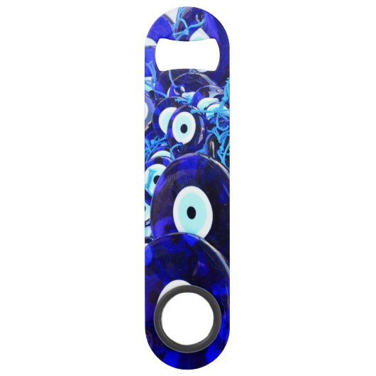 Blaues Augapfel Speed Flaschenöffner (Rückseite)