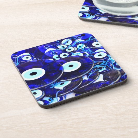 Blaues Augapfel Untersetzer (Linke Seite)