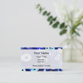 Blaues Augapfel Visitenkarte (Stehend Vorderseite)