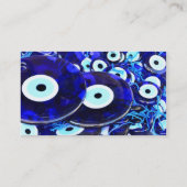 Blaues Augapfel Visitenkarte (Rückseite)