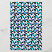 Blaues Auge Briefpapier (Rückseite)