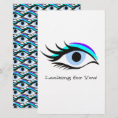 Blaues Auge Briefpapier (Vorne/Hinten)