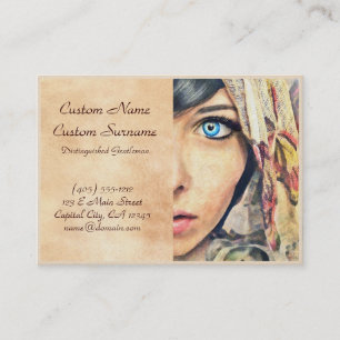 Blaues Auge coole klassische Visitenkarte