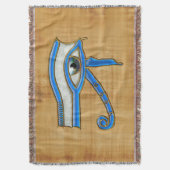 Blaues Auge des Horus, antiker ägyptischer Wadjet Decke (Vorderseite Vertikal)