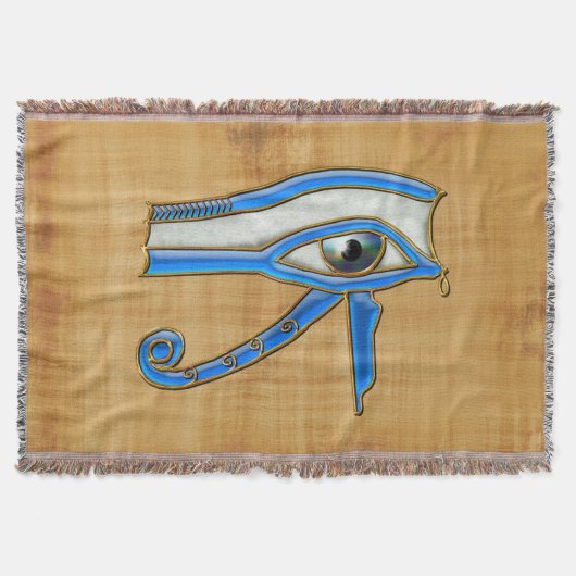 Blaues Auge des Horus, antiker ägyptischer Wadjet Decke (Vorderseite)