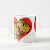 Blaues Auge Dino Kaffeetasse (Vorderseite Links)