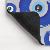 Blaues Auge gedruckt Mousepad (Ecke)