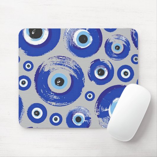 Blaues Auge gedruckt Mousepad (Mit Mouse)