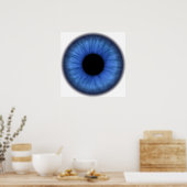 blaues Auge ist niedlich Poster (Küche)