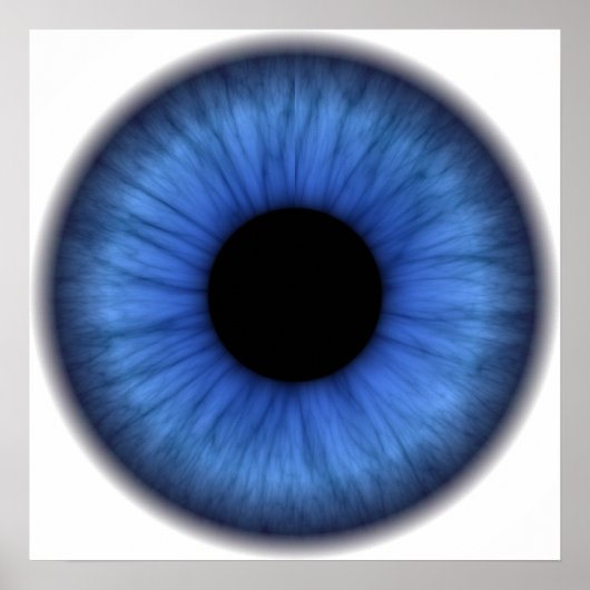 blaues Auge ist niedlich Poster (Vorne)