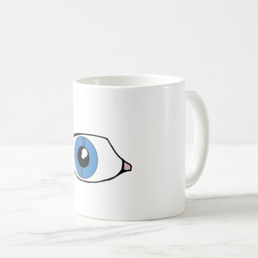 Blaues Auge Kaffeetasse (VorderseiteRechts)