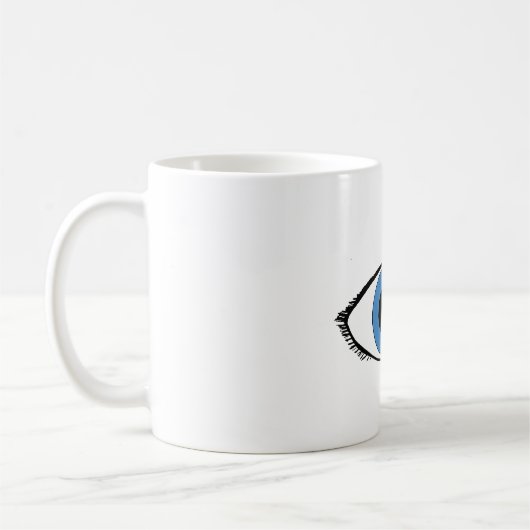 Blaues Auge Kaffeetasse (Links)