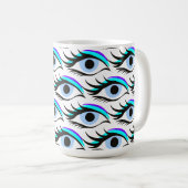 Blaues Auge Kaffeetasse (VorderseiteRechts)