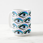 Blaues Auge Kaffeetasse (Vorderseite Links)
