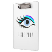 Blaues Auge Klemmbrett (Links)