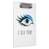 Blaues Auge Klemmbrett (Rechts)