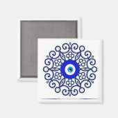 Blaues Auge Magnet (Vorderseite/Rückseite)