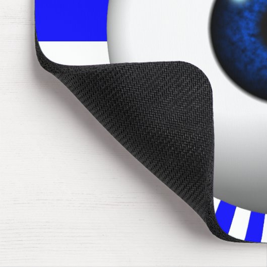 blaues Auge Mousepad (Ecke)