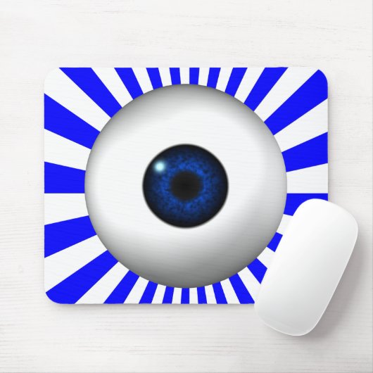 blaues Auge Mousepad (Mit Mouse)