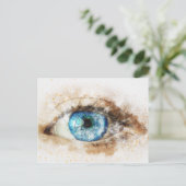 Blaues Auge Postkarte (Stehend Vorderseite)
