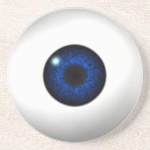 blaues Auge Sandstein Untersetzer