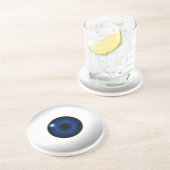 blaues Auge Sandstein Untersetzer (Seite)